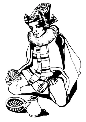 African Outfit Coloring Page