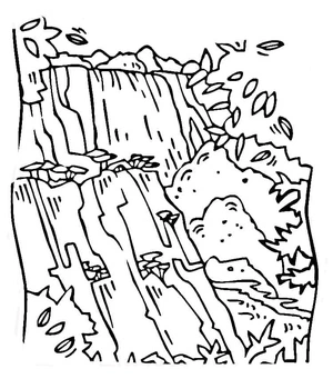 Falls of Victoria Coloring Page