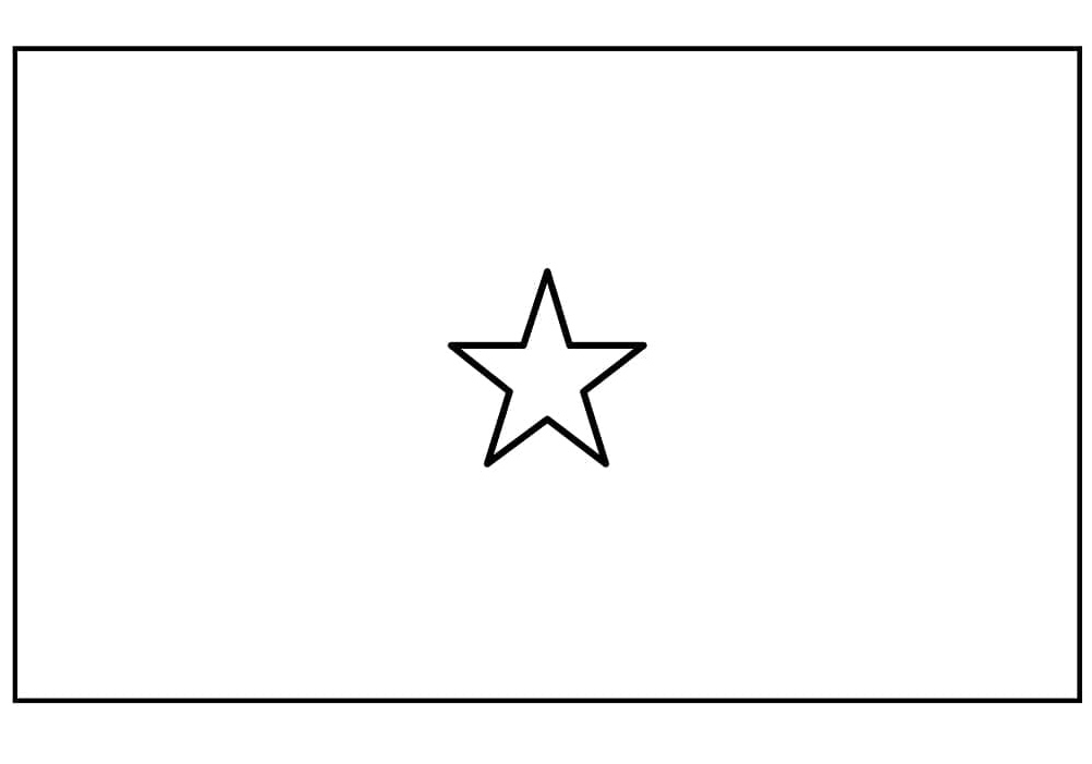 Somalia Flag Coloring Page