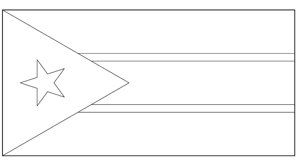 South Sudan Flag Coloring Page