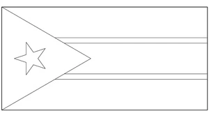 South Sudan Flag Coloring Page
