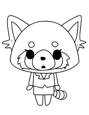 Retsuko from the anime series Aggretsuko