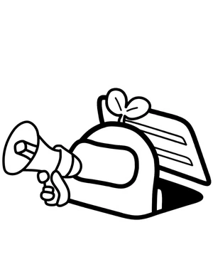 Crewmate from Among Us Emerging from the Sewer Coloring Page