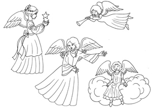 Four Angelic Beings