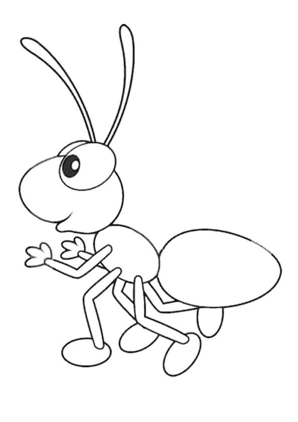 Ant in its natural state Coloring Page