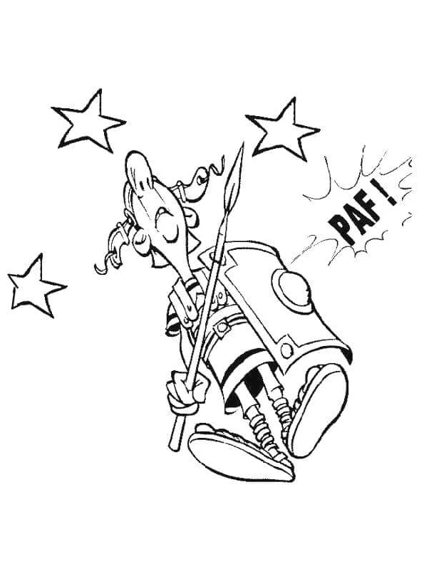 A Knight Running Wild Coloring Page