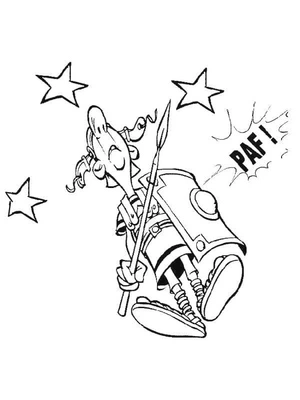 A Knight Running Wild Coloring Page