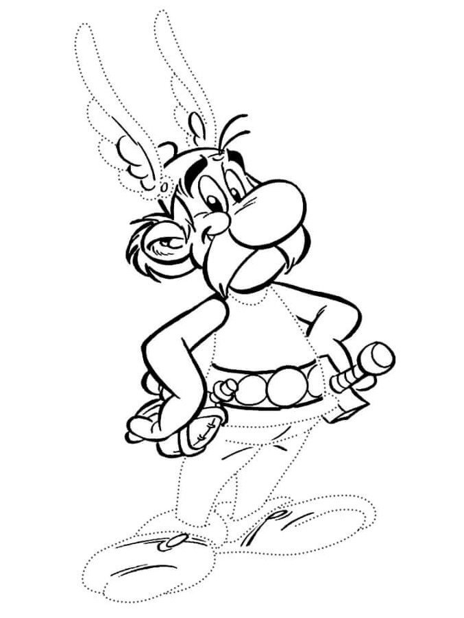 Create an Adorable Asterix Coloring Page Coloring Page