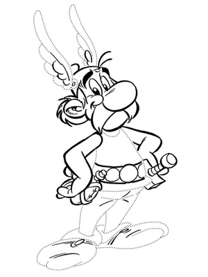 Create an Adorable Asterix Coloring Page