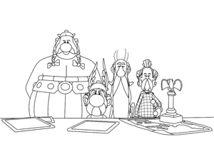 Defense Plan for the Gallic Territories Coloring Page