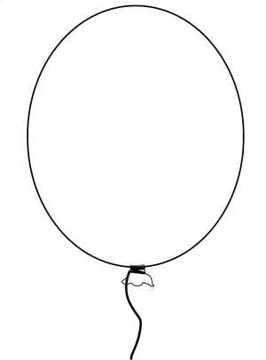 Free Kids Balloon Coloring Page