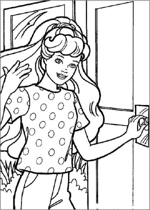 Printable Barbie Coloring Page for Printing Coloring Page