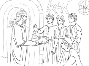 Eating Challenge Coloring Page