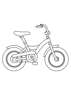 Adorable Bike Coloring Page