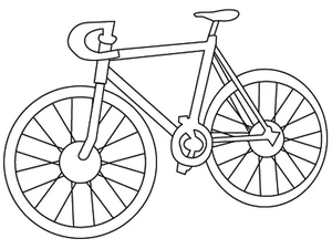 Bicycle Tour Coloring Page