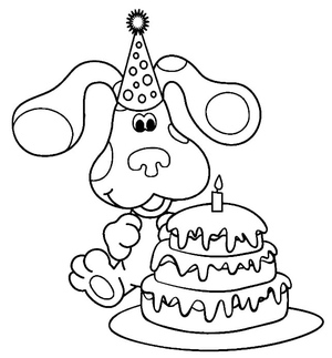 Blue Birthday Cake
