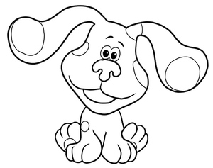 Free Printable Blue's Clues Coloring Page