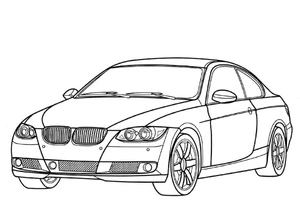 6 Series BMW Coloring Page