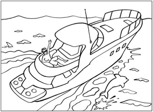 Man Relaxing on a Yacht