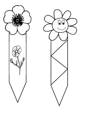 Flower-themed Bookmarks