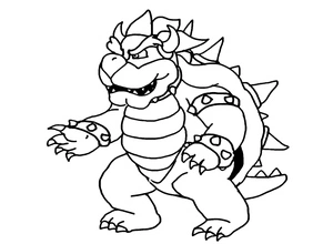 Bowser the King Coloring Page