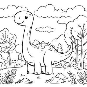 Adorable Brontosaurus Dinosaur