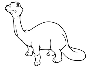 Brontosaurus coloring page