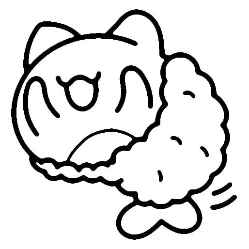 Capoo Bugcat Shrimp Coloring Page