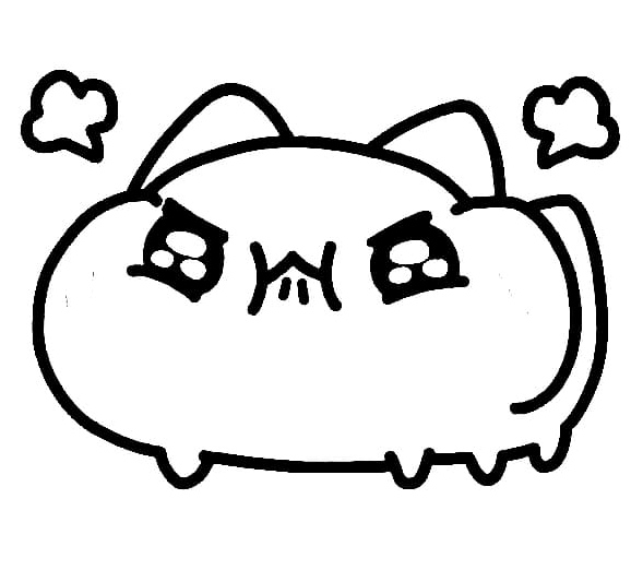 Furious Bugcat Capoo Coloring Page