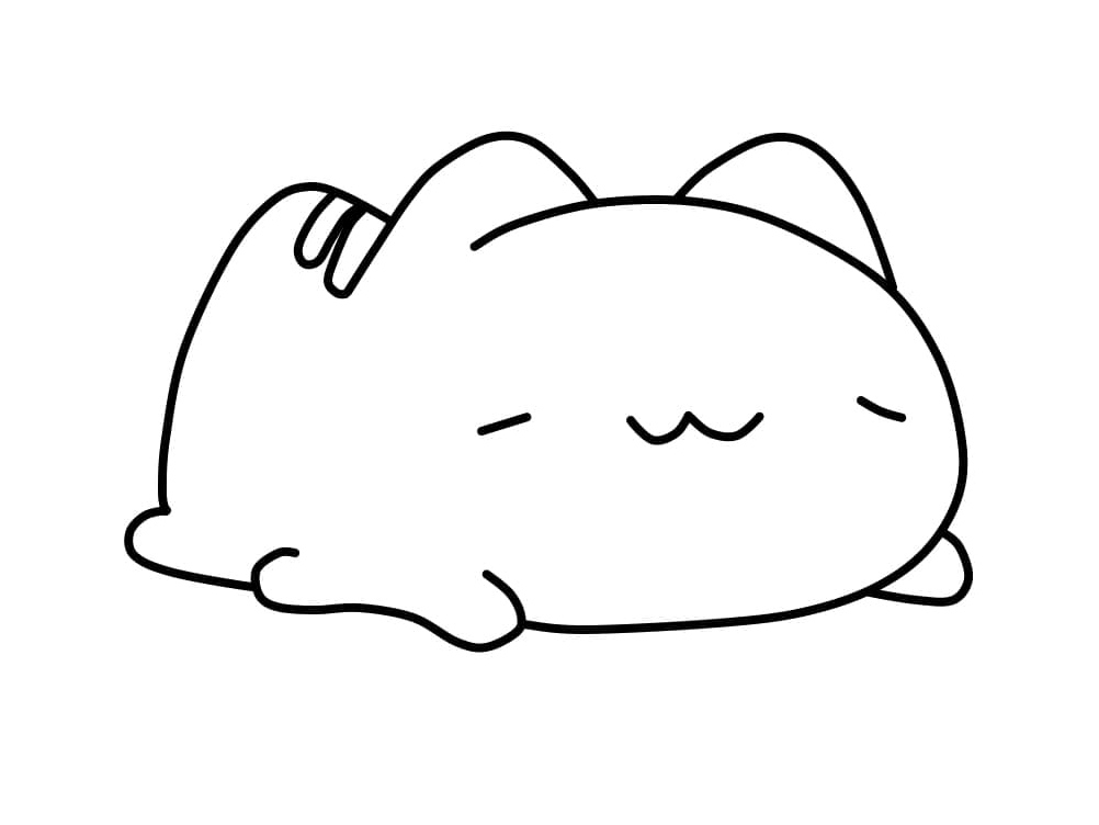 Print Bugcat Capoo. Coloring Page