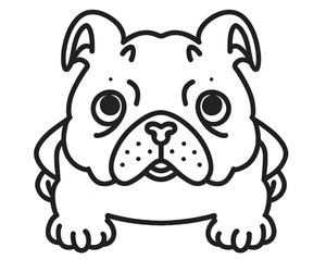 Printable Bulldog Picture Coloring Page