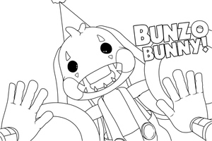 Bunzo Bunny Coloring Page