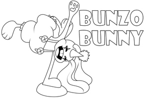 Printable Bunzo Bunny Coloring Page