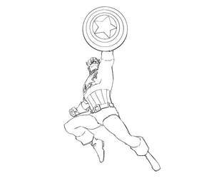 Captain America Coloring Page Coloring Page