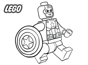 Captain America from the Avengers LEGO Set