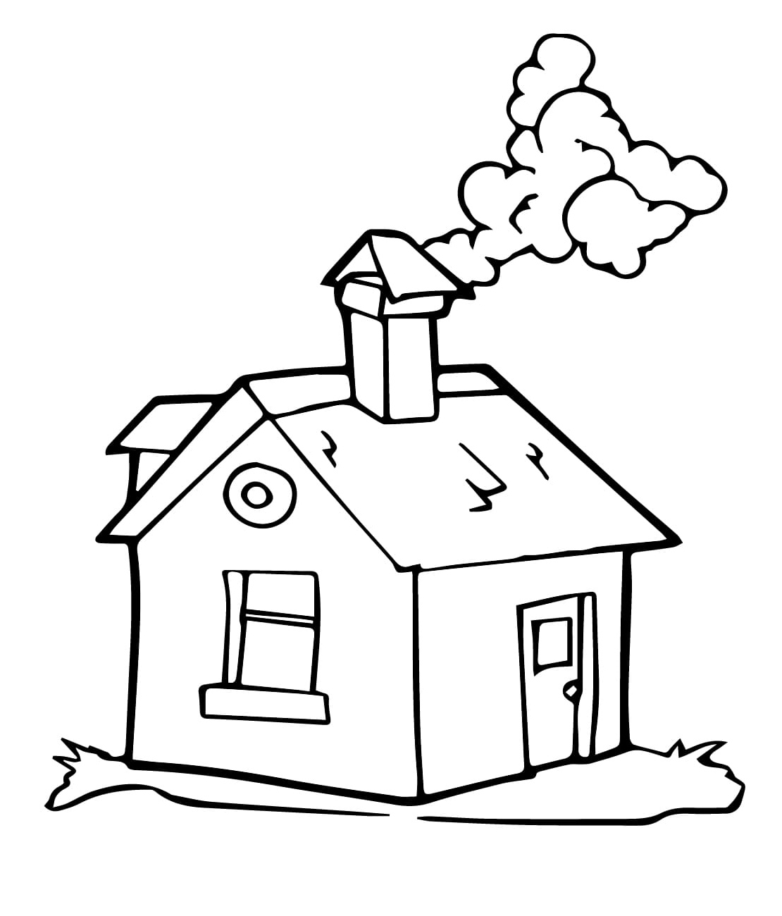 Smokestack Sky Coloring Page
