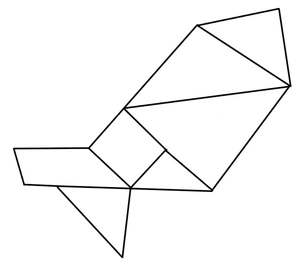 Chinese Tangram - Complimentary Edition Coloring Page