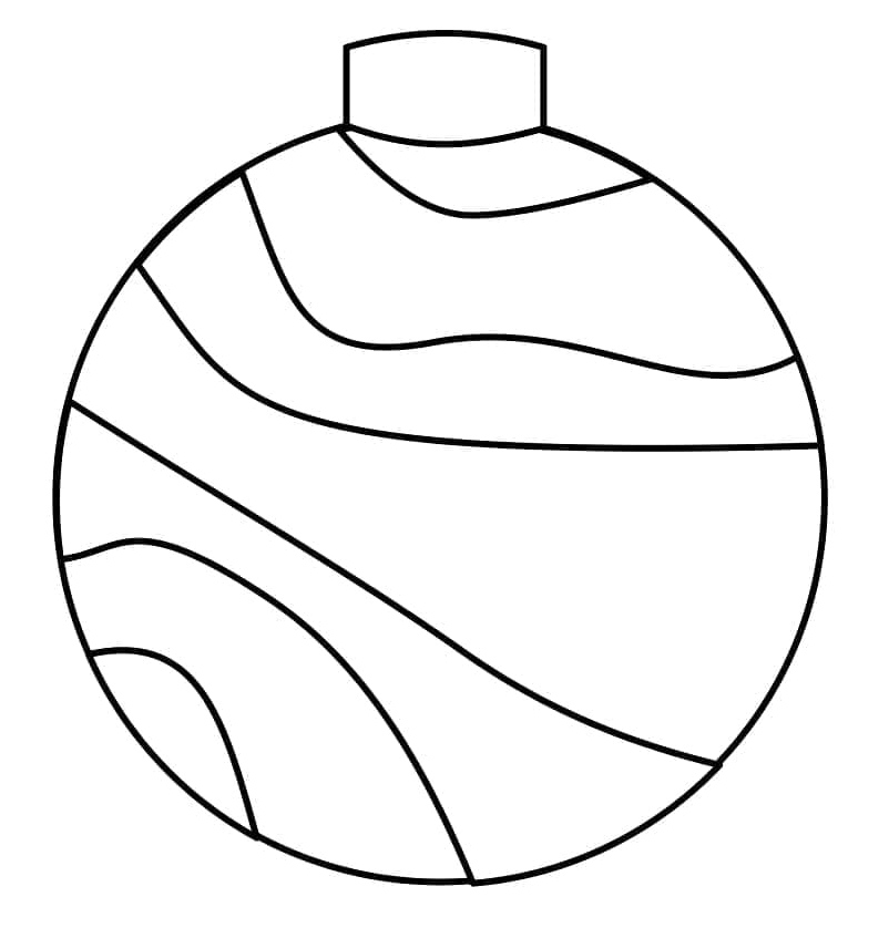 Christmas Ornaments Coloring Pages (8 Free Printable PDFs)