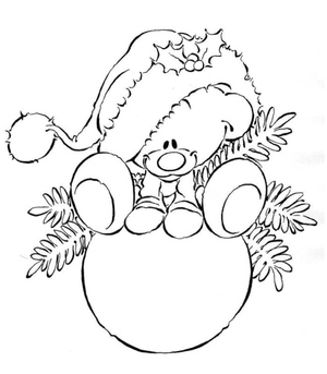 Free Christmas Ornament Coloring Page for Kids