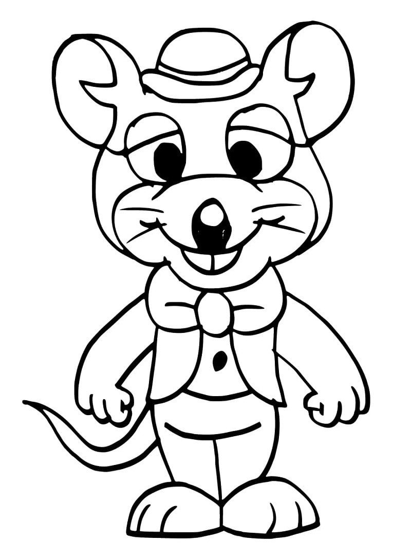 Adorable Chucky Cheese Coloring Page