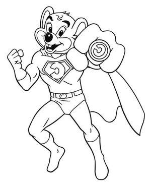 Chuck E. Cheese, the Amazing Coloring Page