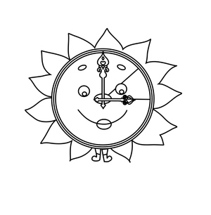 Happy Sundial Clock
