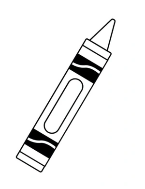 Standard Crayon Coloring Page