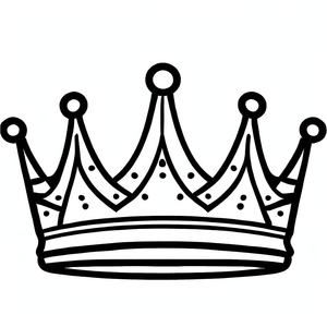 Crown Coloring Page 2