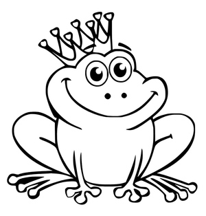 Frog Wearing a Crown