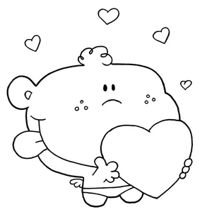 Little Cupid Coloring Page