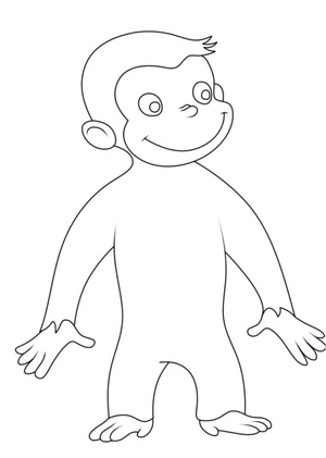 Happy George Coloring Page