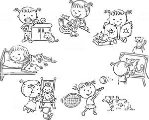 Young Girl's Daily Activities