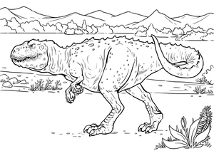 Dino-tastic Dinosaurs Coloring Page