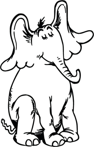 Elephant with Big Ears Following Directions